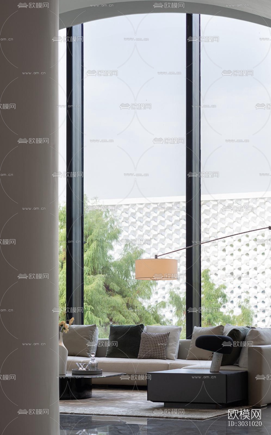 现代西餐厅效果图下载（渲染图7）