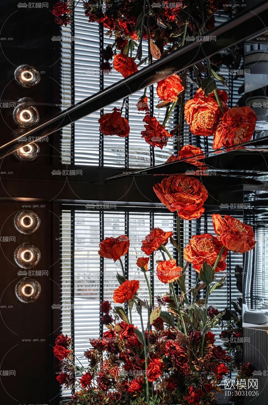 高级灰西餐厅效果图下载（渲染图20）