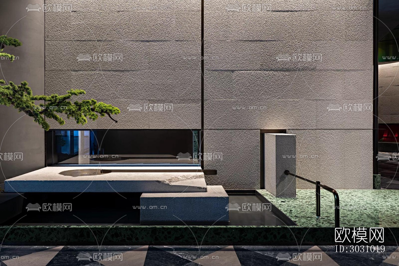 现代西餐厅效果图下载（渲染图3）