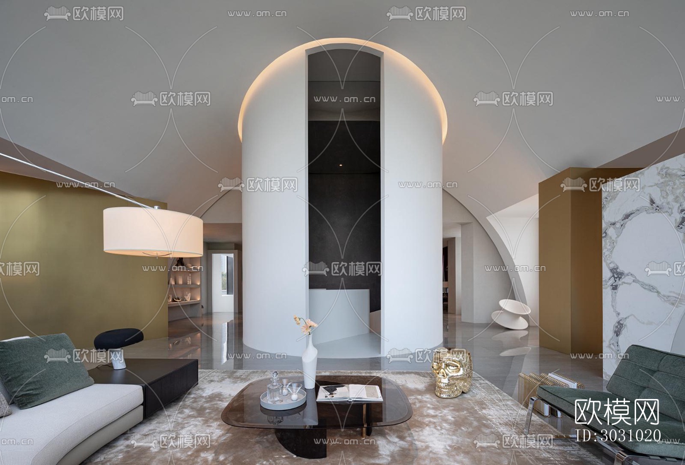 现代西餐厅效果图下载（渲染图19）