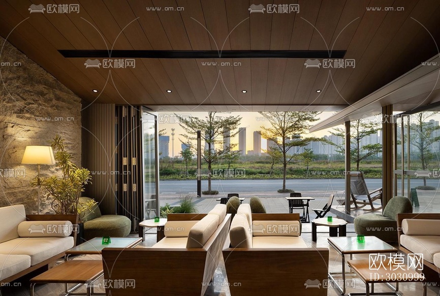 现代咖啡奶茶效果图下载(渲染图5)