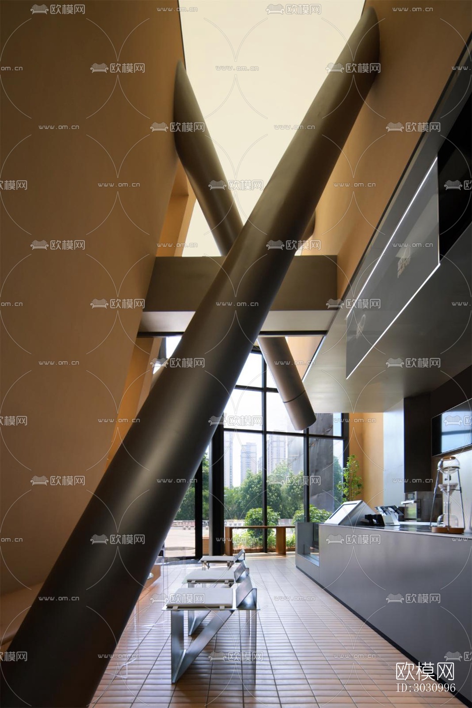 后现代咖啡奶茶效果图下载（渲染图4）