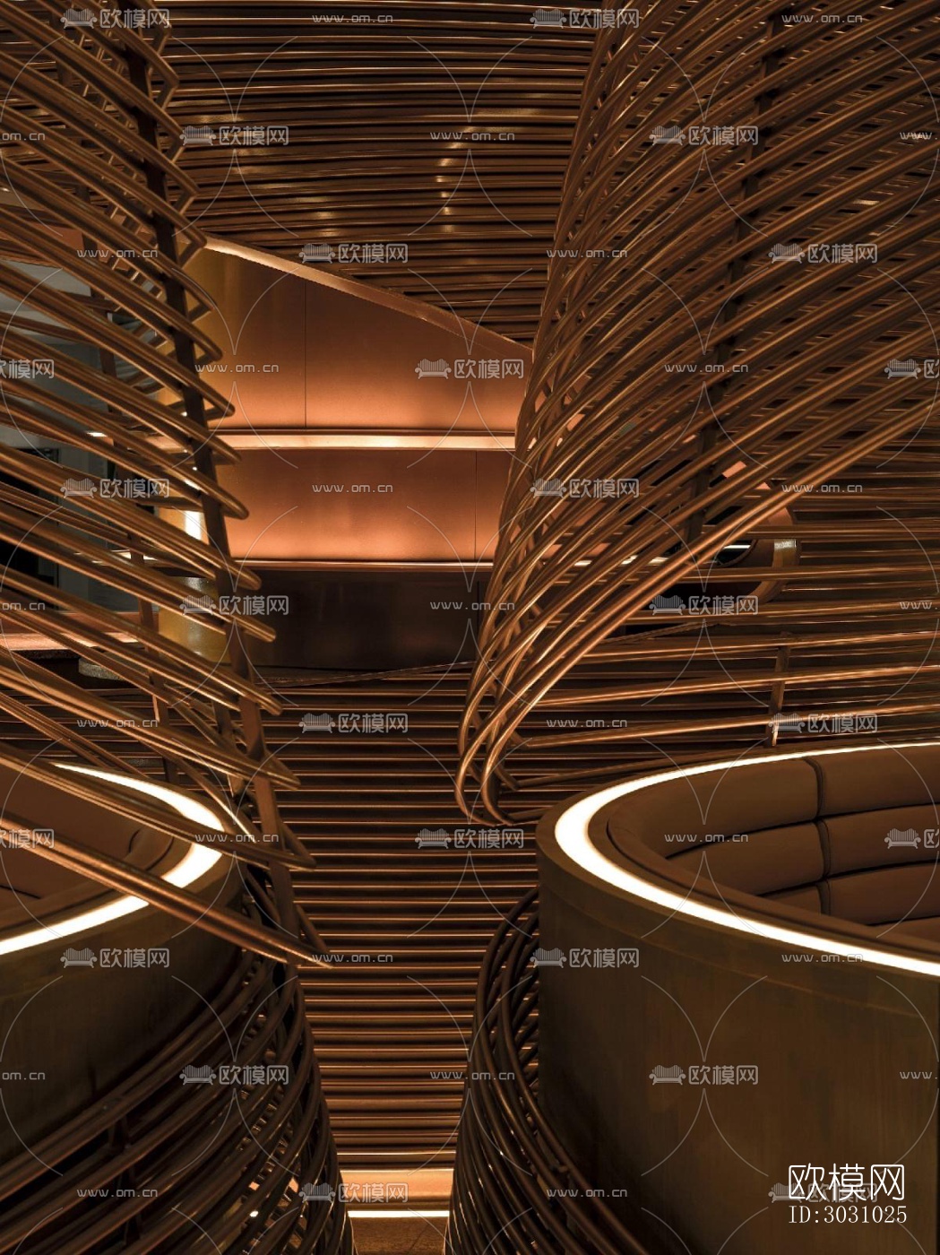 现代西餐厅效果图下载（渲染图13）