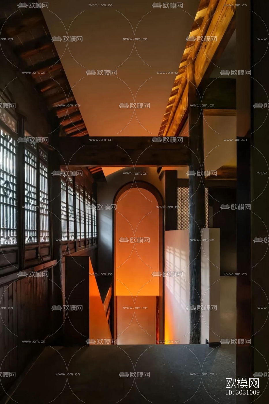 中式火锅烤肉效果图下载（渲染图2）