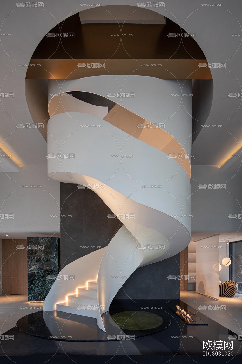 现代西餐厅效果图下载（渲染图4）