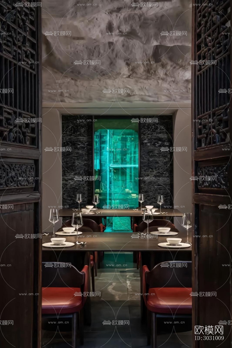 中式火锅烤肉效果图下载（渲染图8）