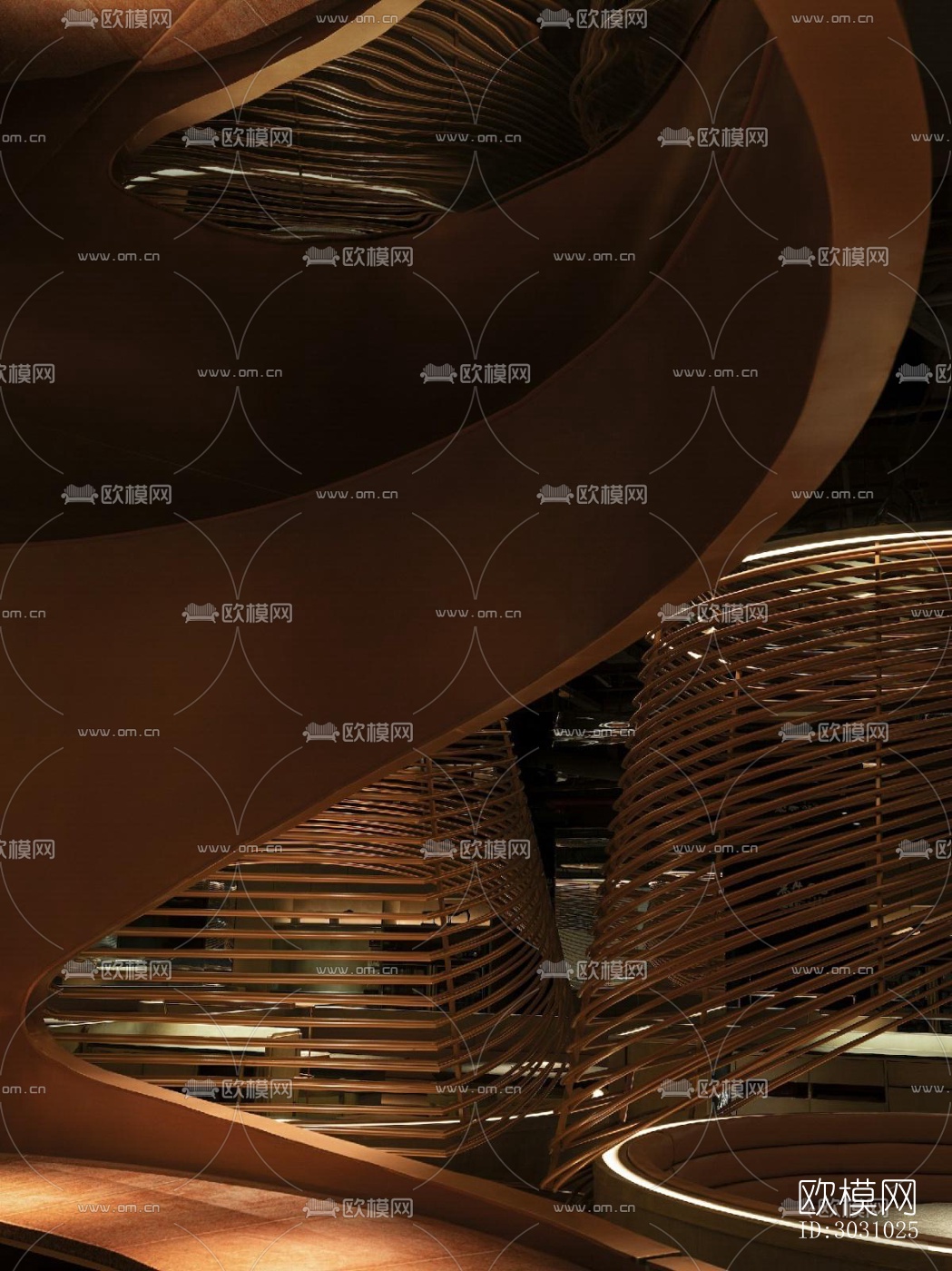 现代西餐厅效果图下载（渲染图7）