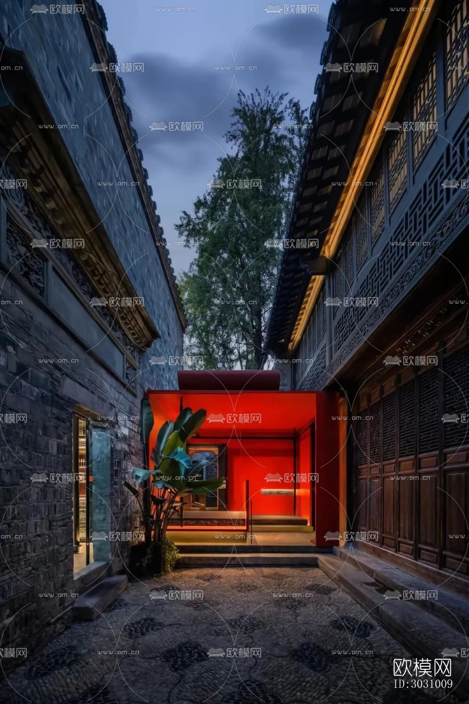 中式火锅烤肉效果图下载（渲染图7）