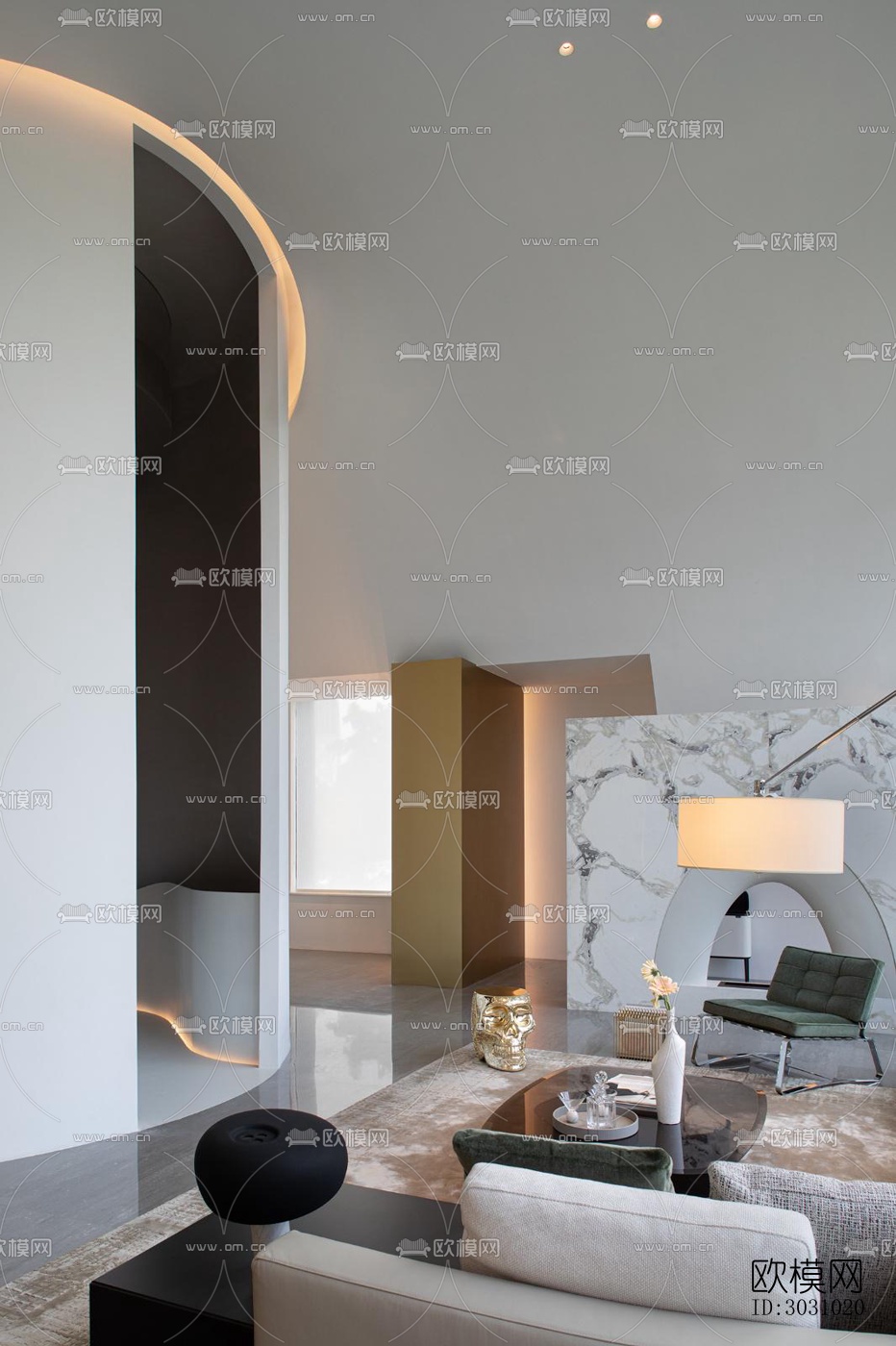 现代西餐厅效果图下载（渲染图2）