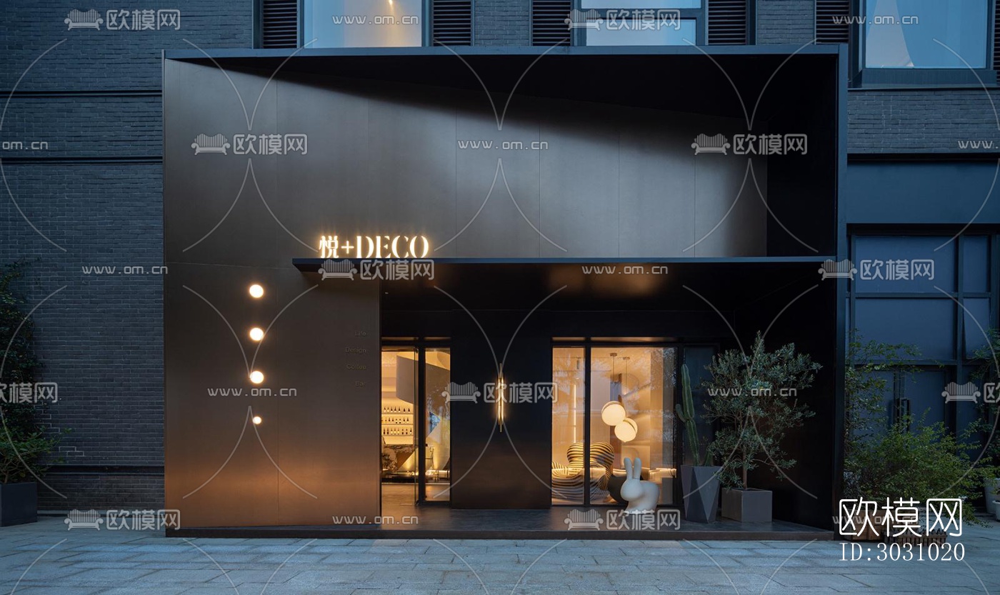 现代西餐厅效果图下载（渲染图5）