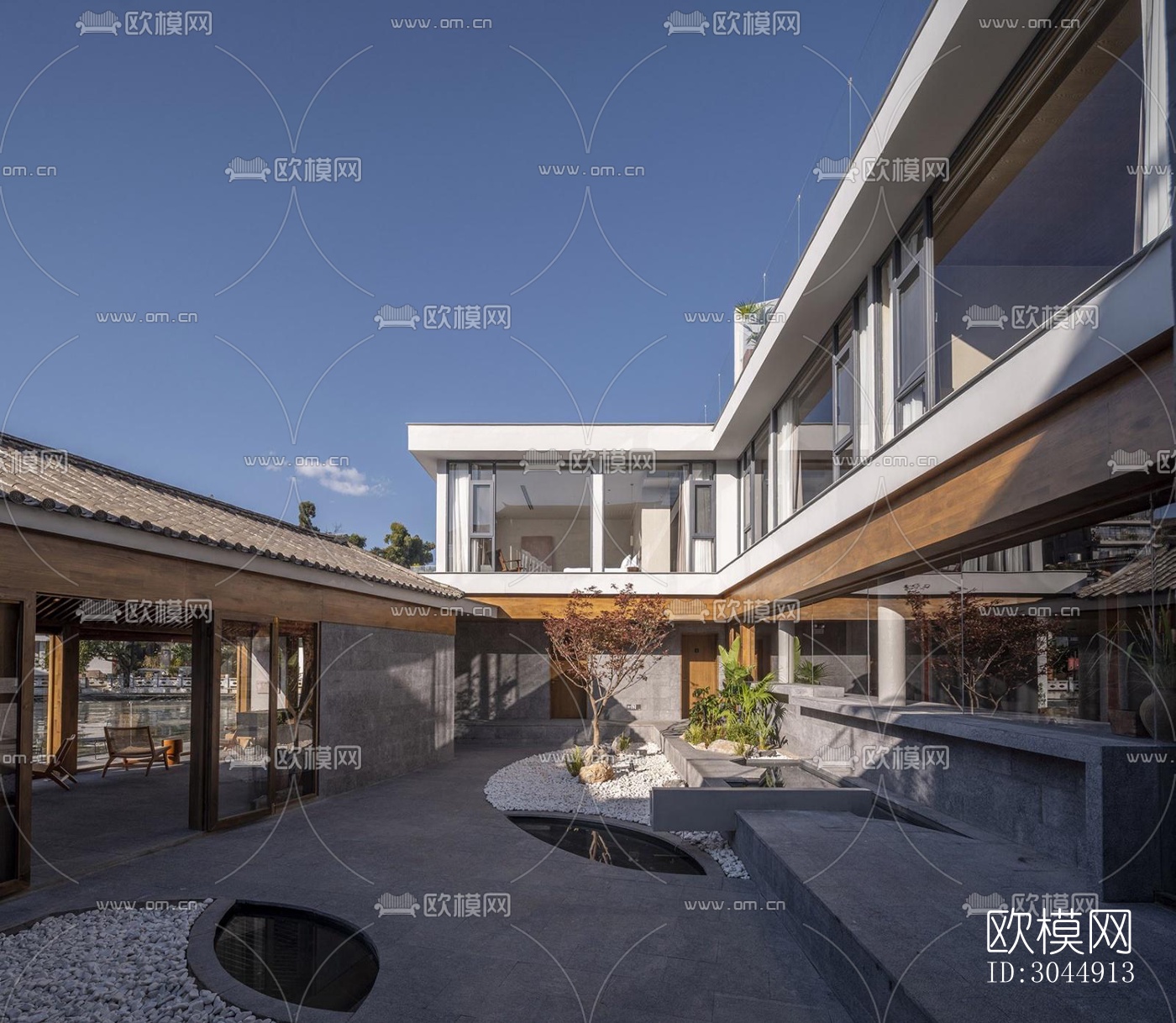 侘寂酒店民宿效果图下载（渲染图4）