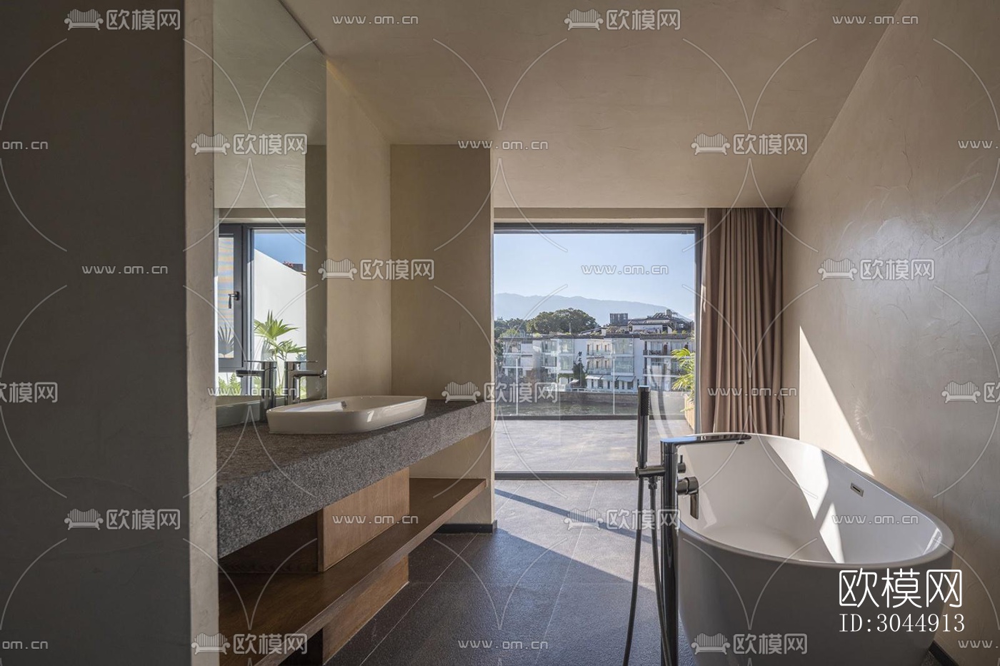 侘寂酒店民宿效果图下载（渲染图12）