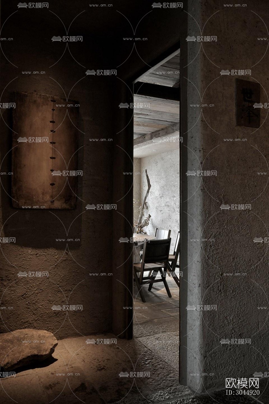 侘寂酒店民宿效果图下载（渲染图3）