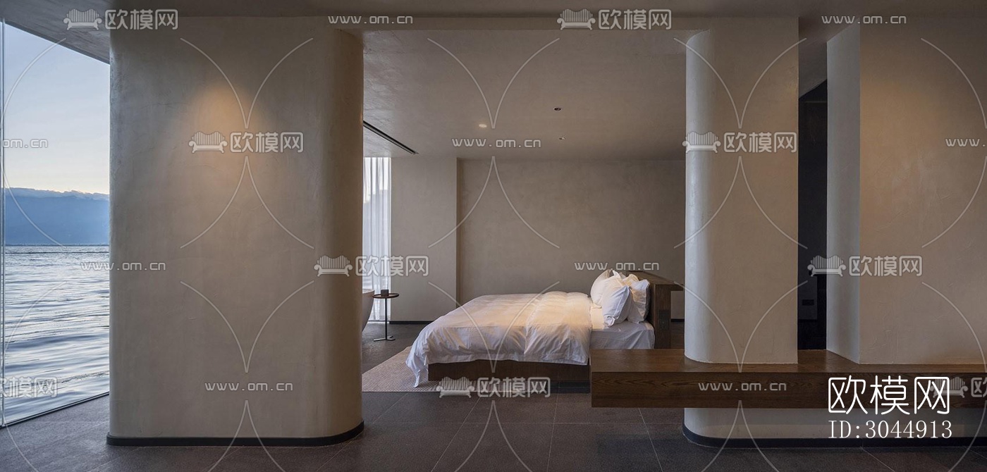 侘寂酒店民宿效果图下载（渲染图6）