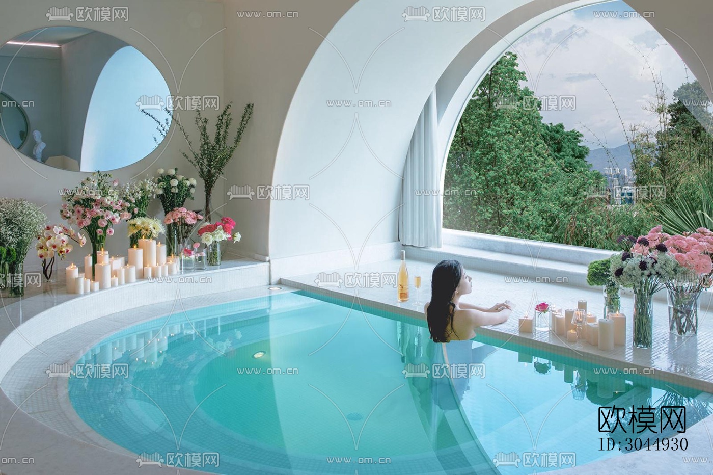 现代酒店民宿效果图下载（渲染图11）