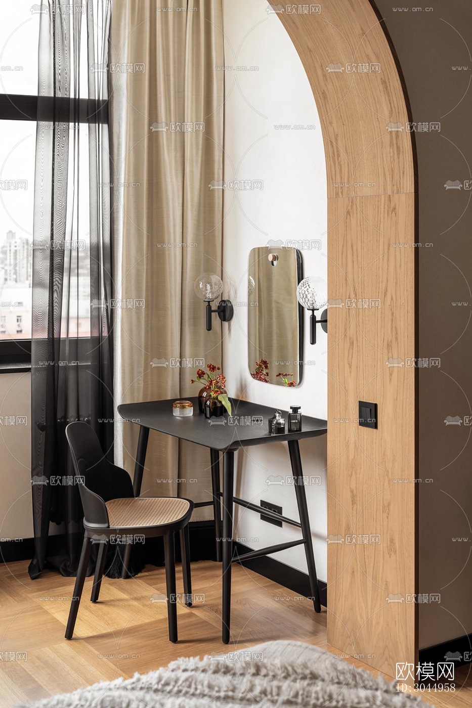 北欧公寓效果图下载（渲染图1）