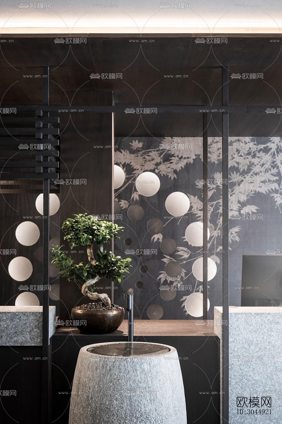 侘寂酒店民宿效果图下载（渲染图3）