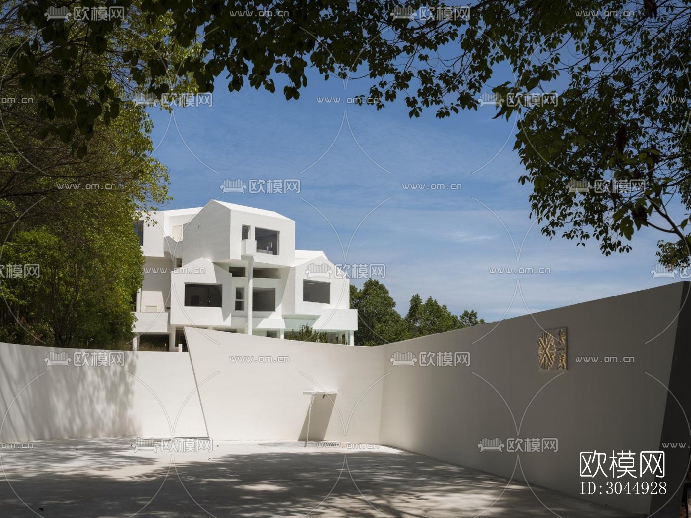 现代酒店民宿效果图下载（渲染图1）