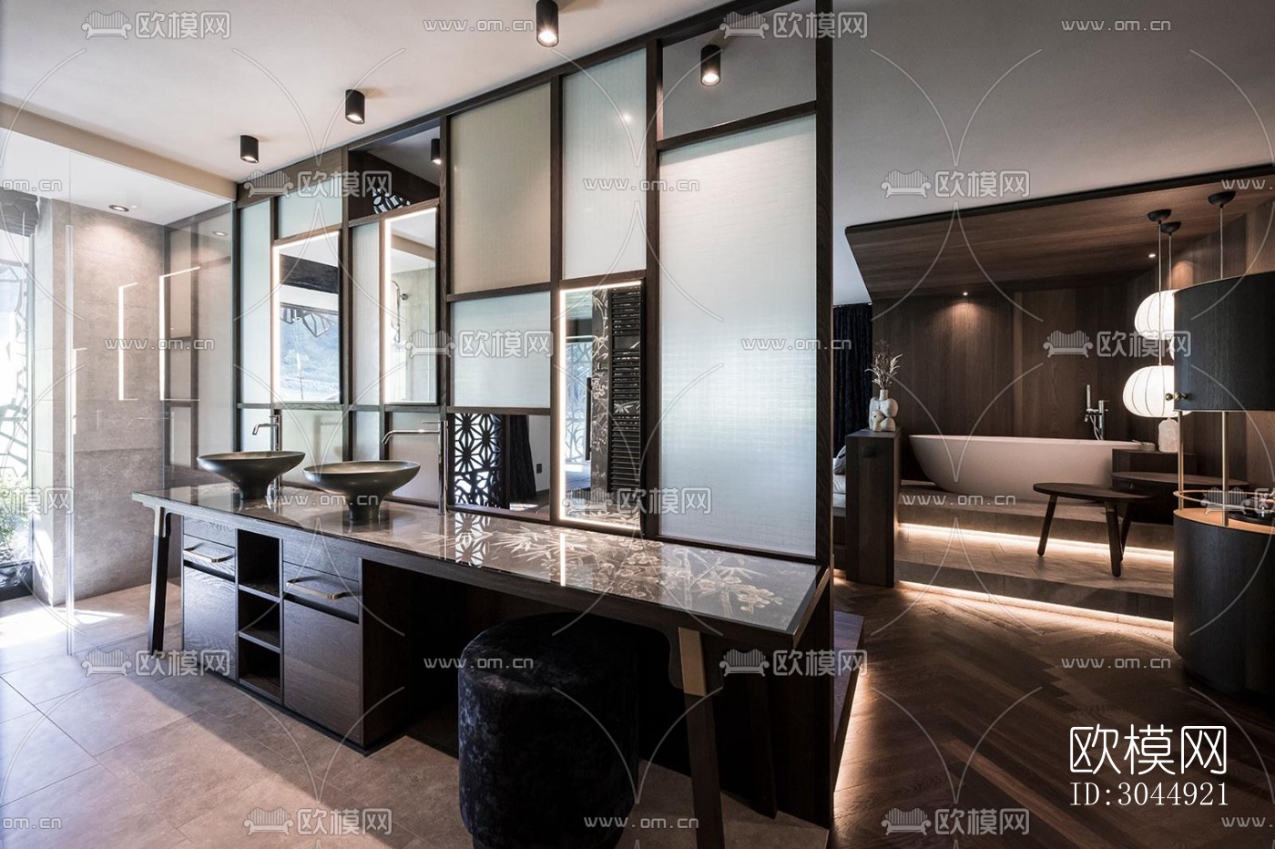 侘寂酒店民宿效果图下载（渲染图15）