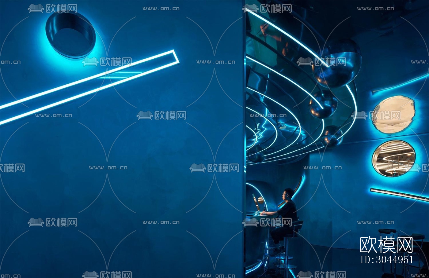 现代酒吧效果图下载（渲染图17）