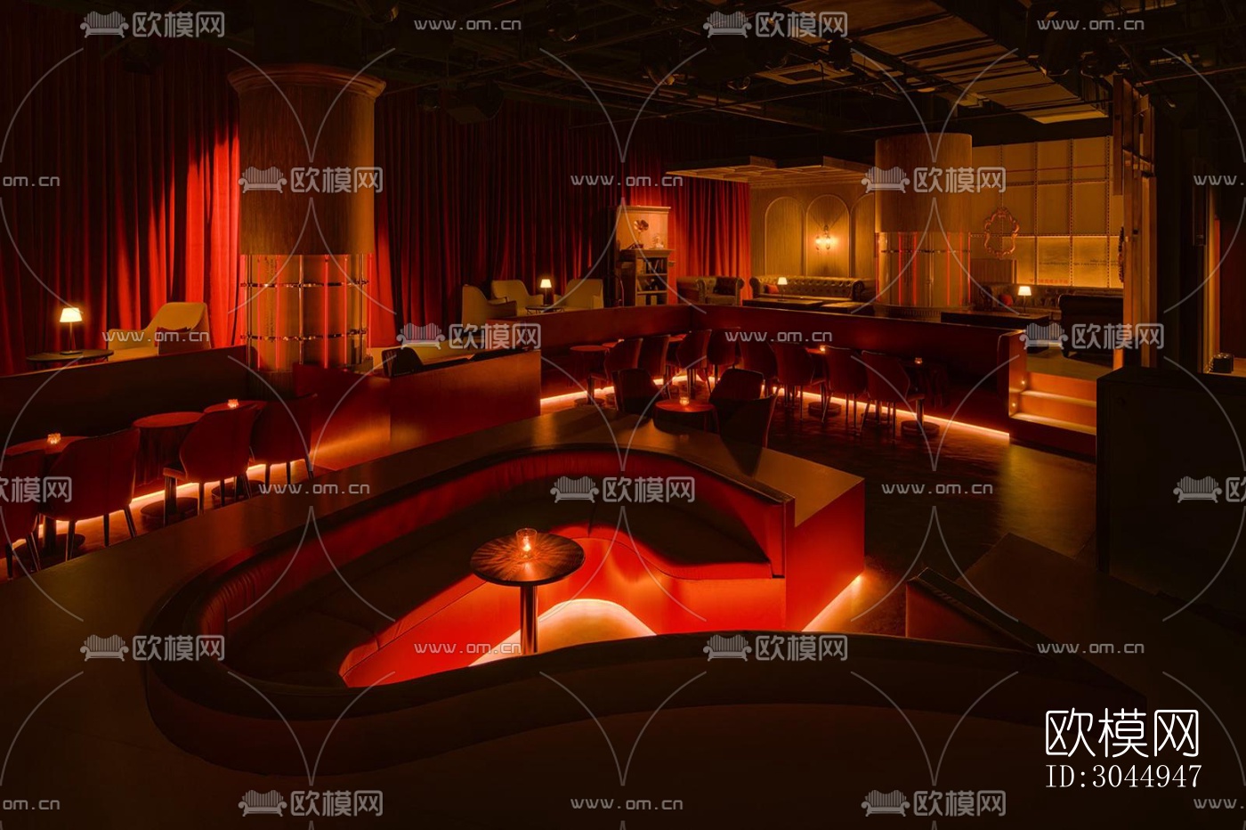 现代酒吧效果图下载（渲染图7）