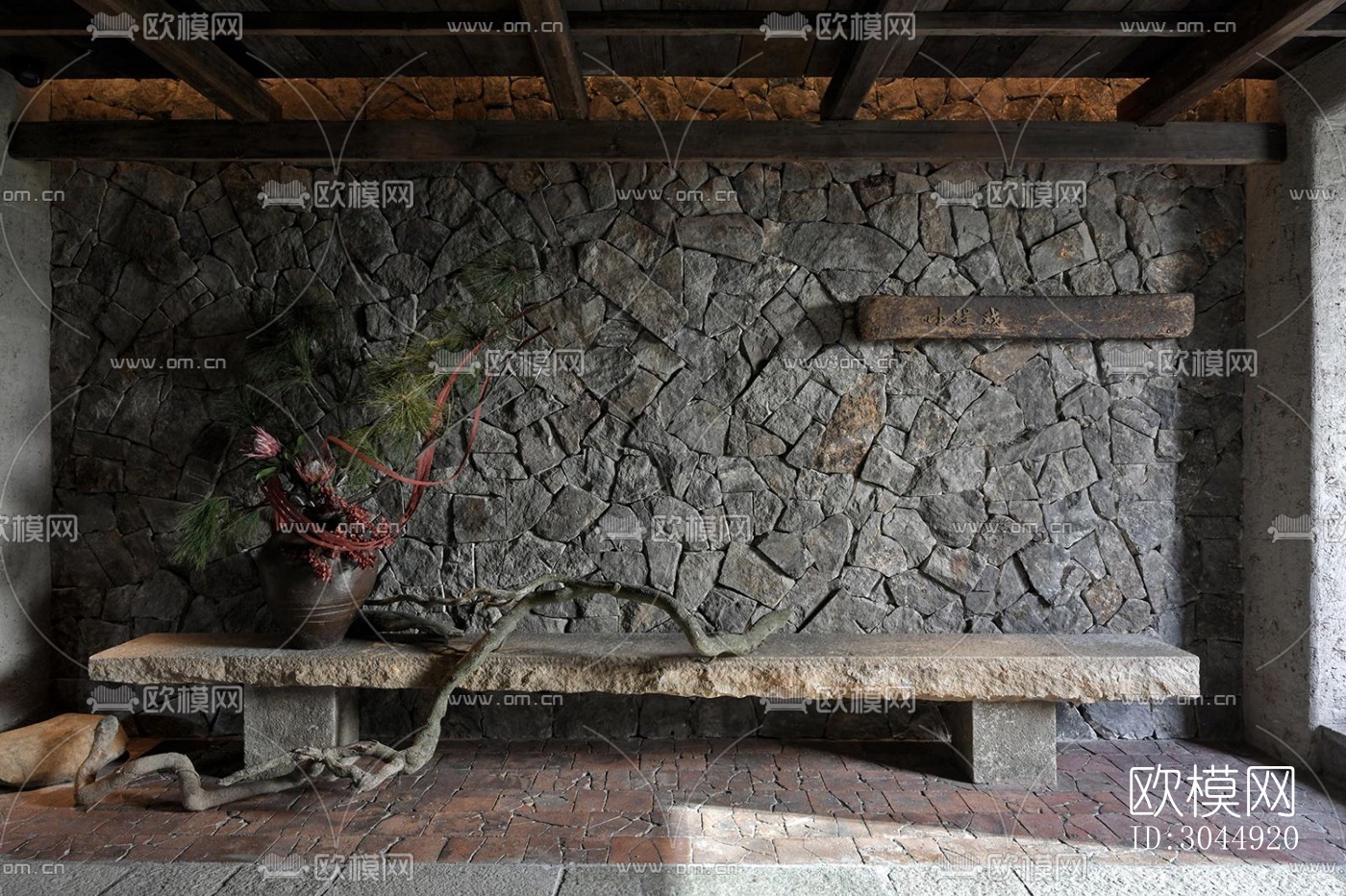 侘寂酒店民宿效果图下载（渲染图12）