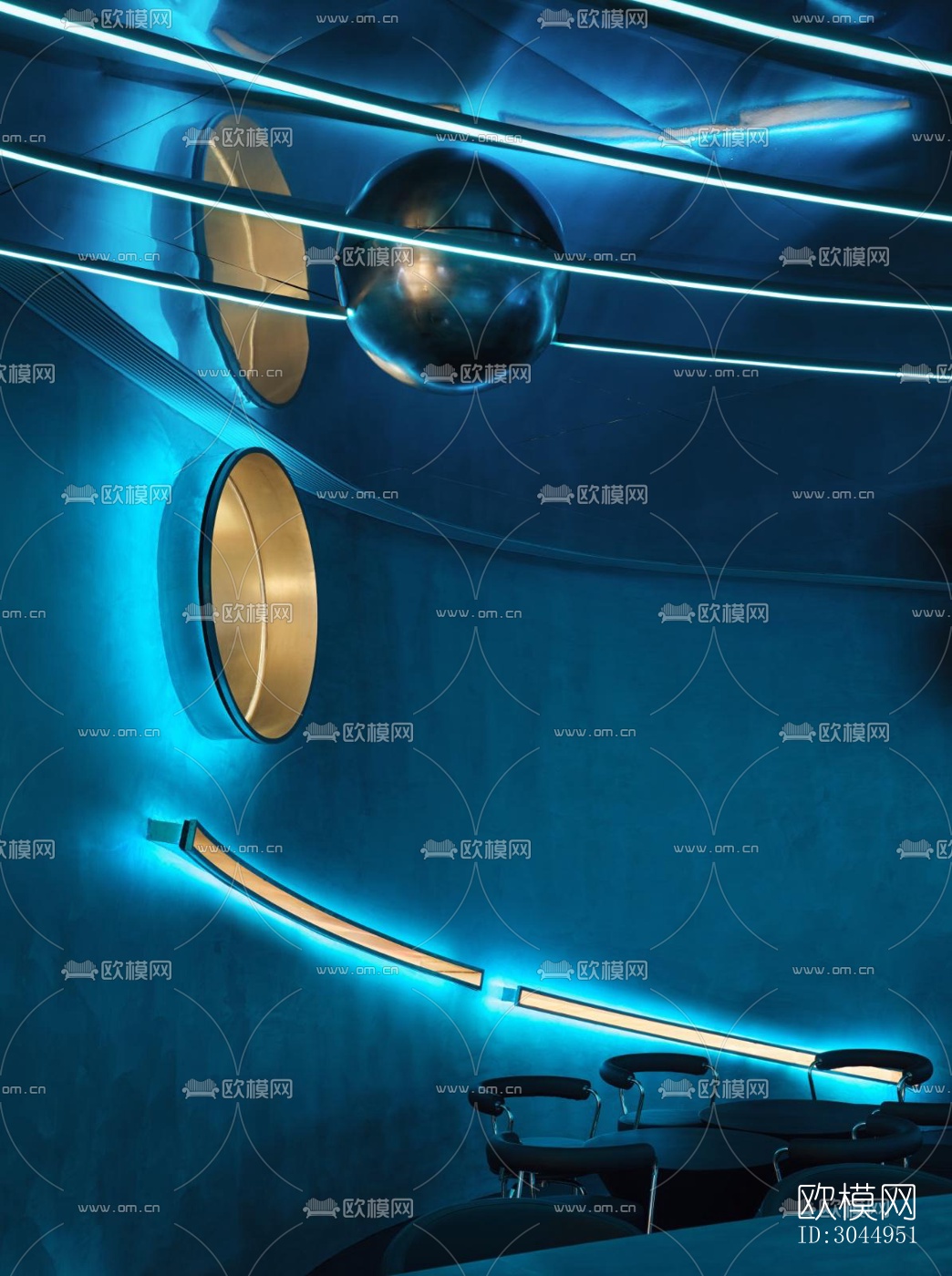 现代酒吧效果图下载（渲染图5）