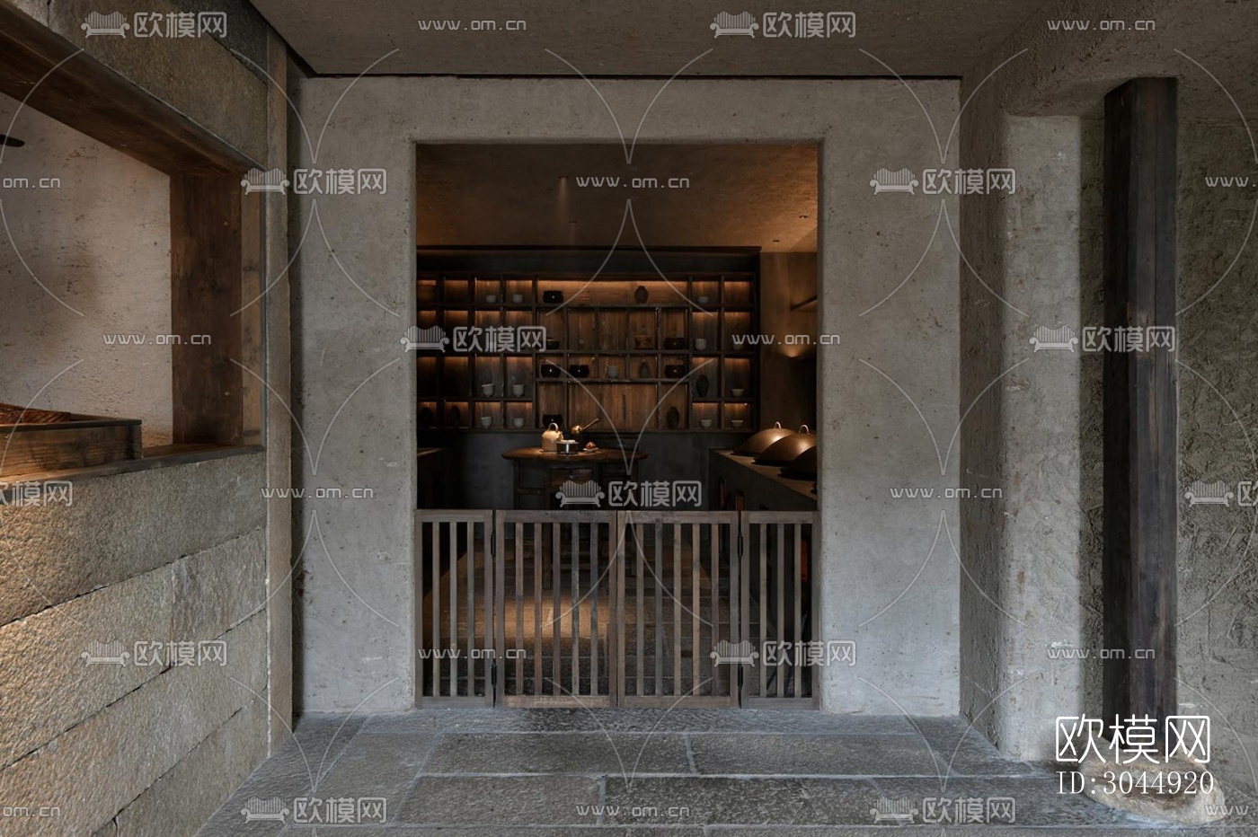 侘寂酒店民宿效果图下载（渲染图13）