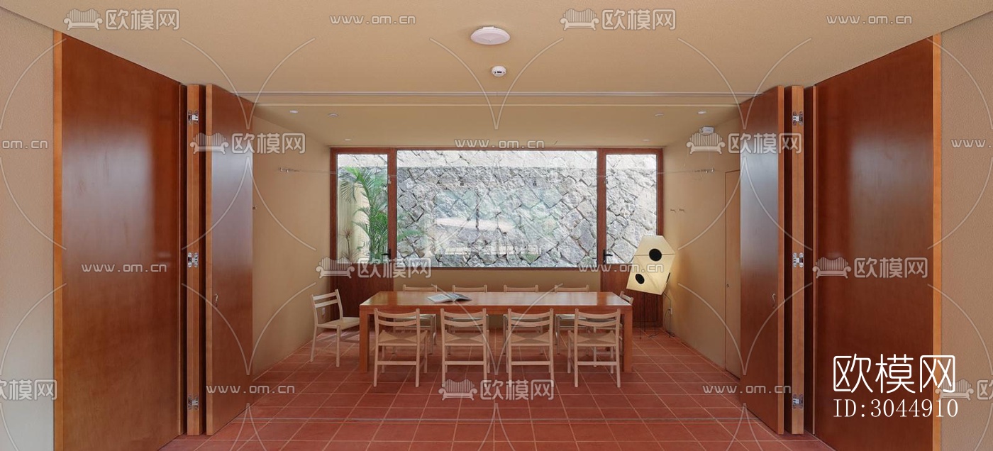 中古风酒店民宿效果图下载（渲染图4）