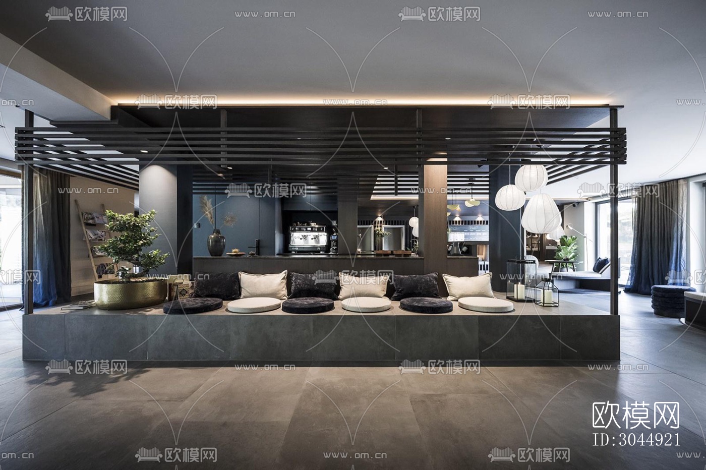 侘寂酒店民宿效果图下载（渲染图1）