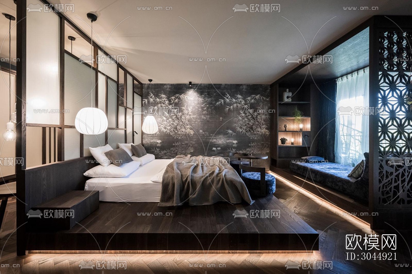 侘寂酒店民宿效果图下载（渲染图10）