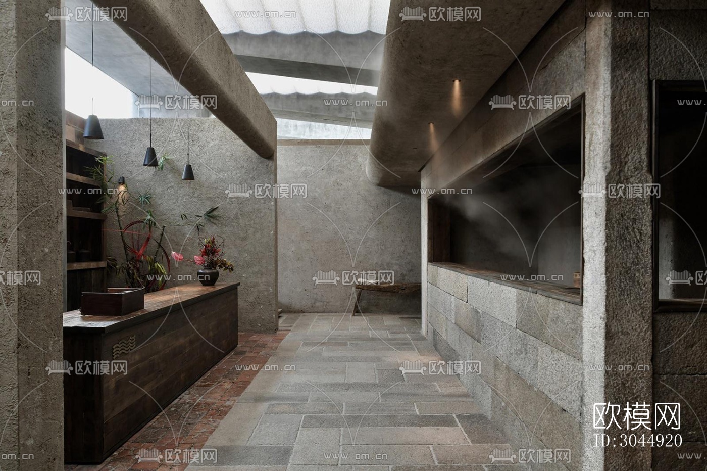 侘寂酒店民宿效果图下载（渲染图4）