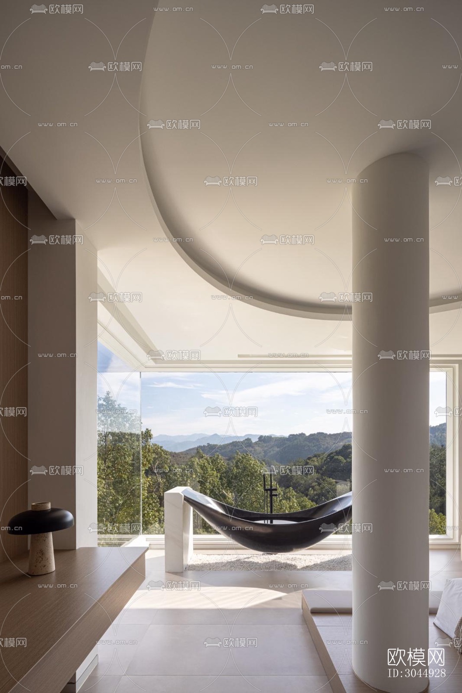 现代酒店民宿效果图下载（渲染图3）