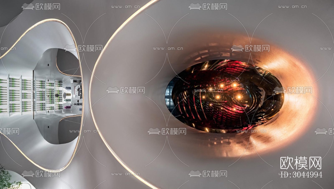 现代西餐厅效果图下载（渲染图14）