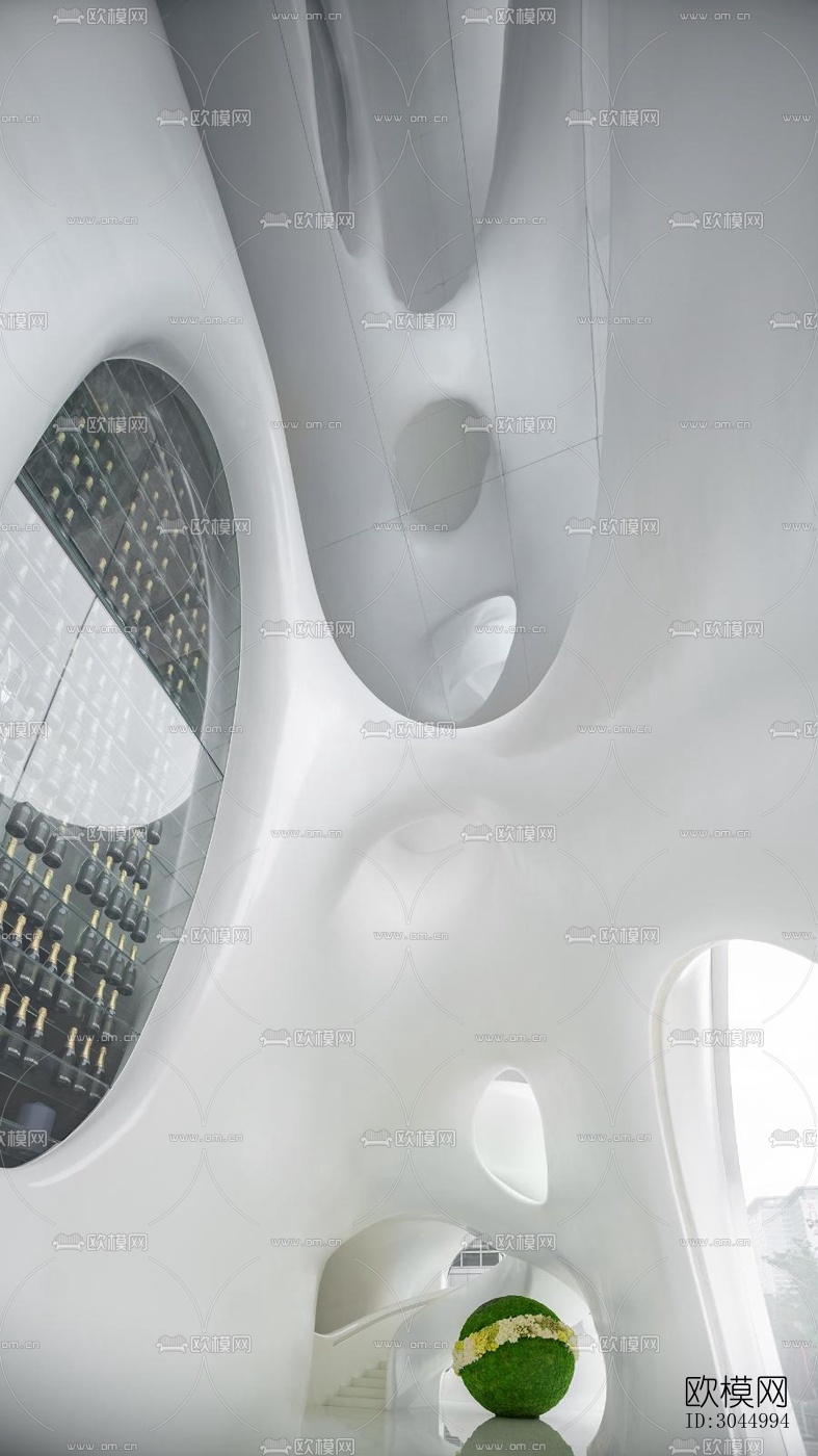 现代西餐厅效果图下载（渲染图5）