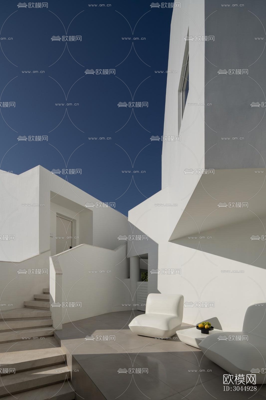 现代酒店民宿效果图下载（渲染图16）