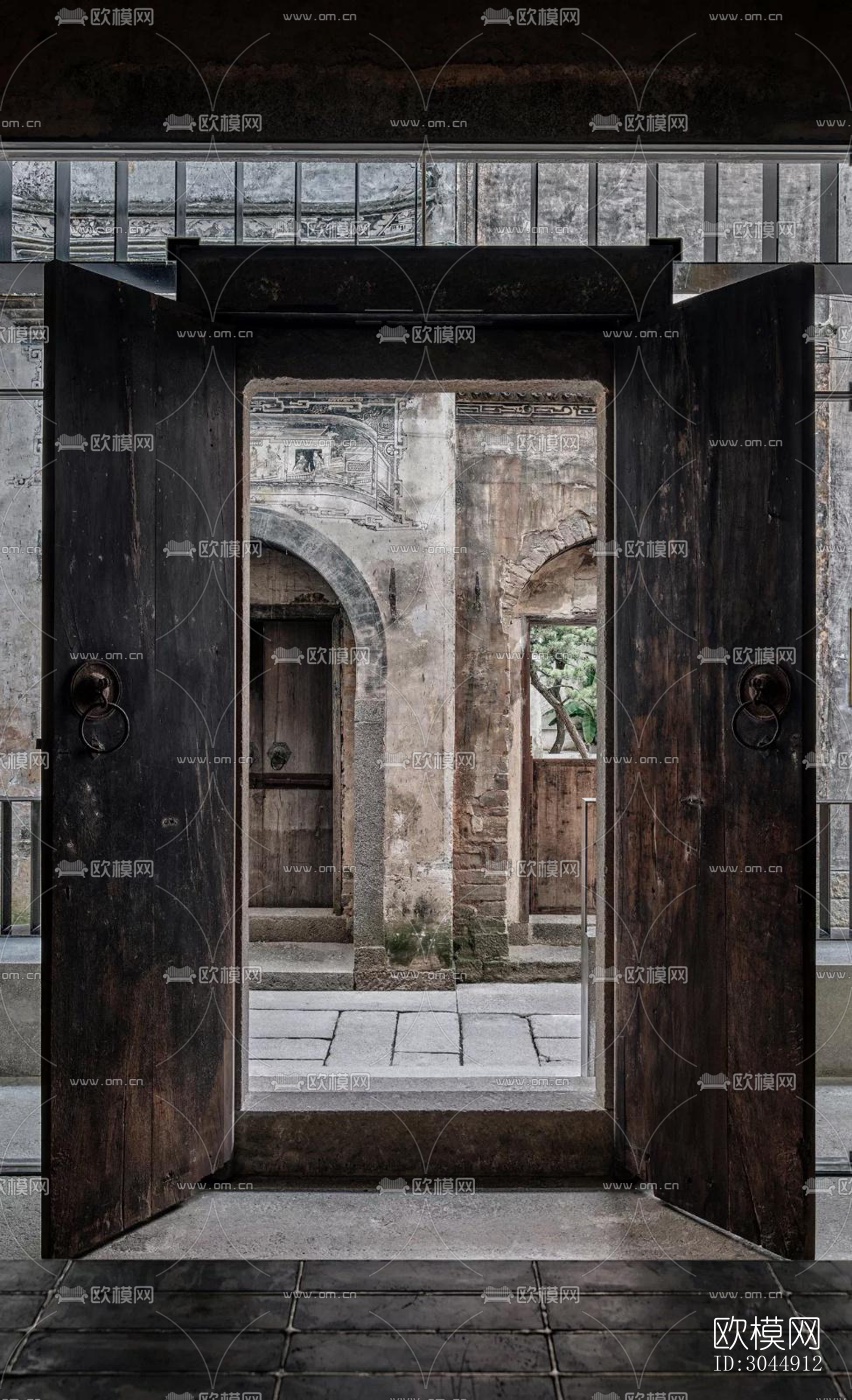 中式酒店民宿效果图下载（渲染图17）