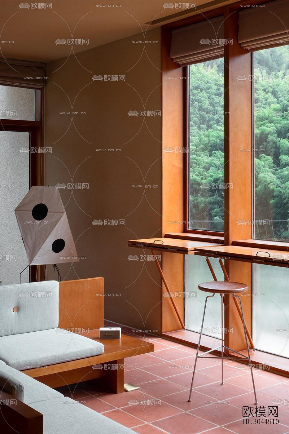 中古风酒店民宿效果图下载（渲染图5）