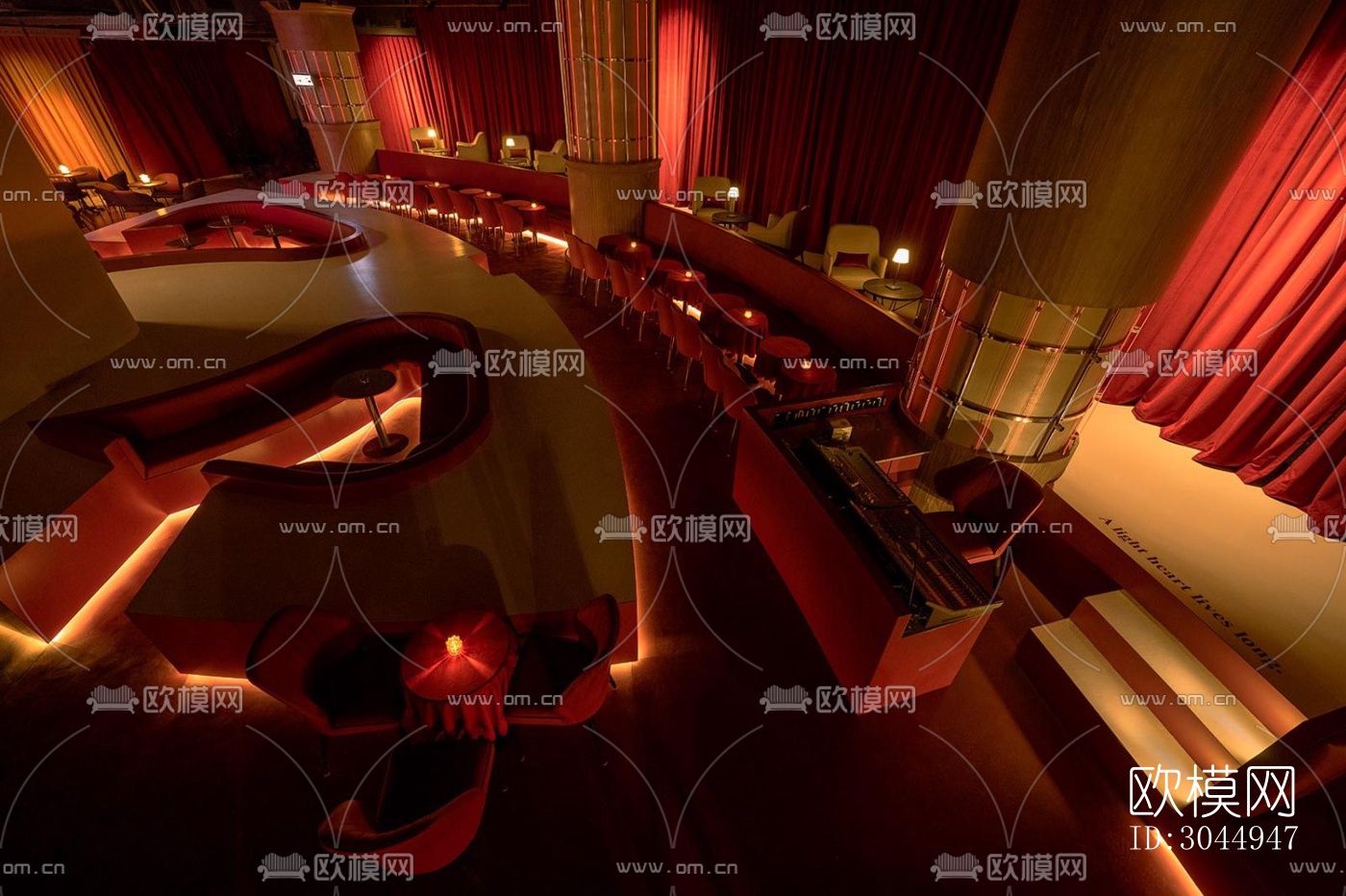 现代酒吧效果图下载（渲染图13）