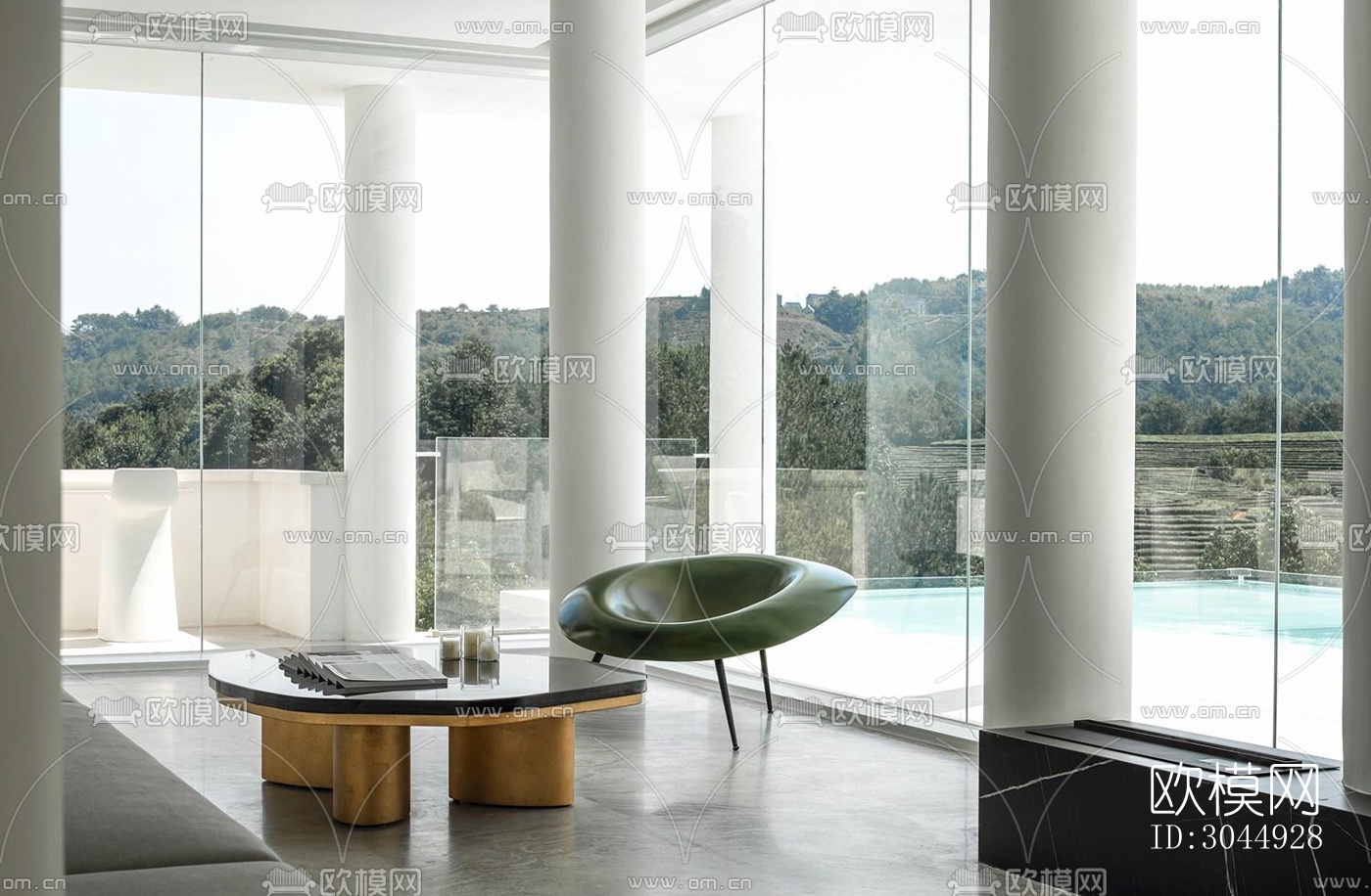 现代酒店民宿效果图下载（渲染图9）