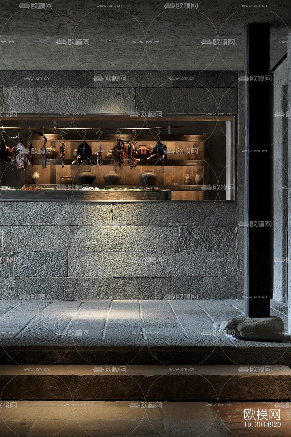 侘寂酒店民宿效果图下载（渲染图2）