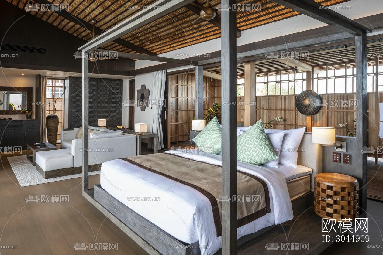 东南亚酒店民宿效果图下载（渲染图7）