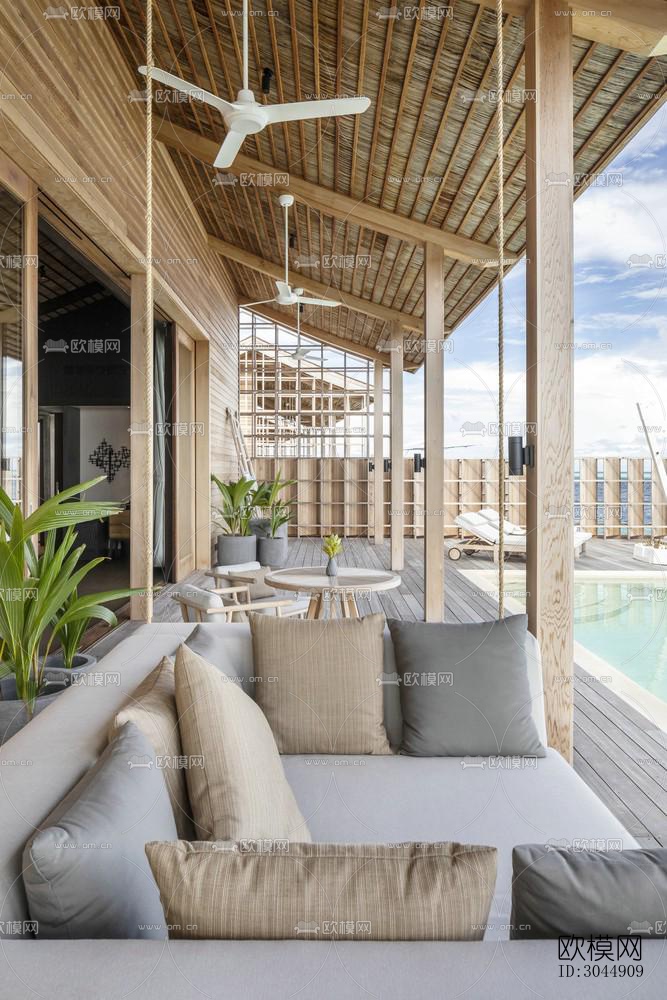 东南亚酒店民宿效果图下载（渲染图4）