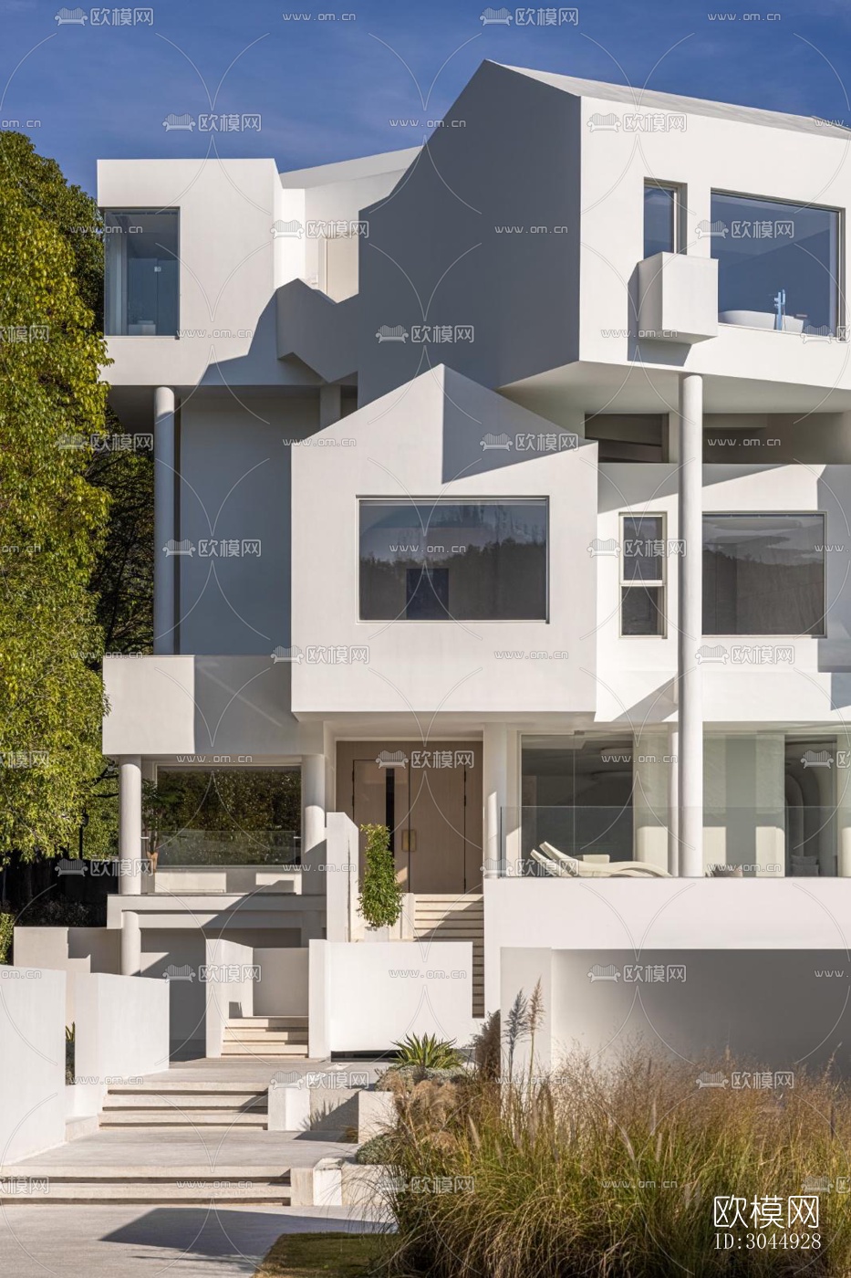 现代酒店民宿效果图下载（渲染图7）