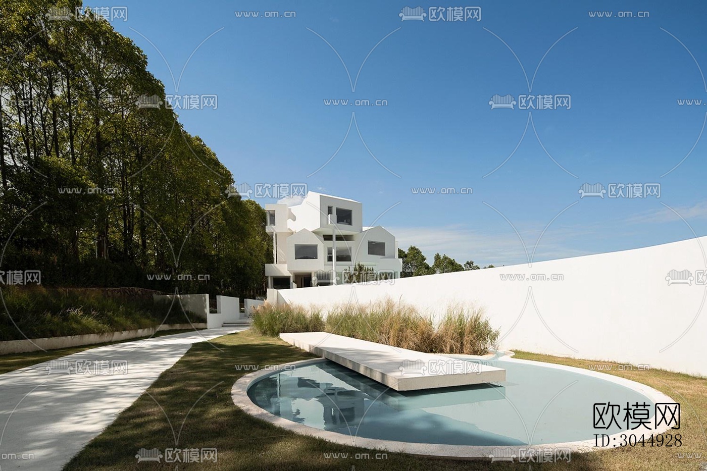 现代酒店民宿效果图下载（渲染图8）