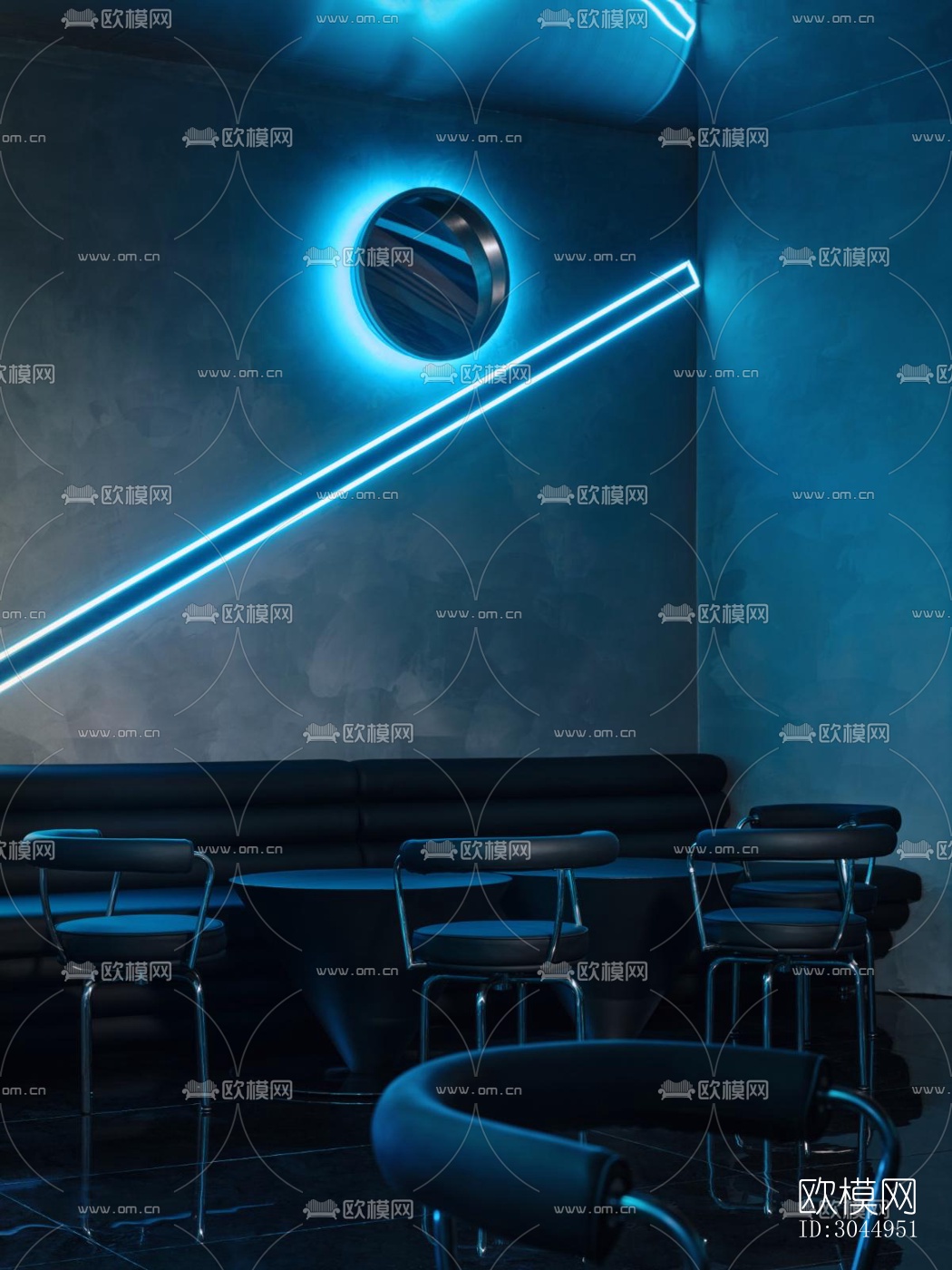 现代酒吧效果图下载（渲染图11）