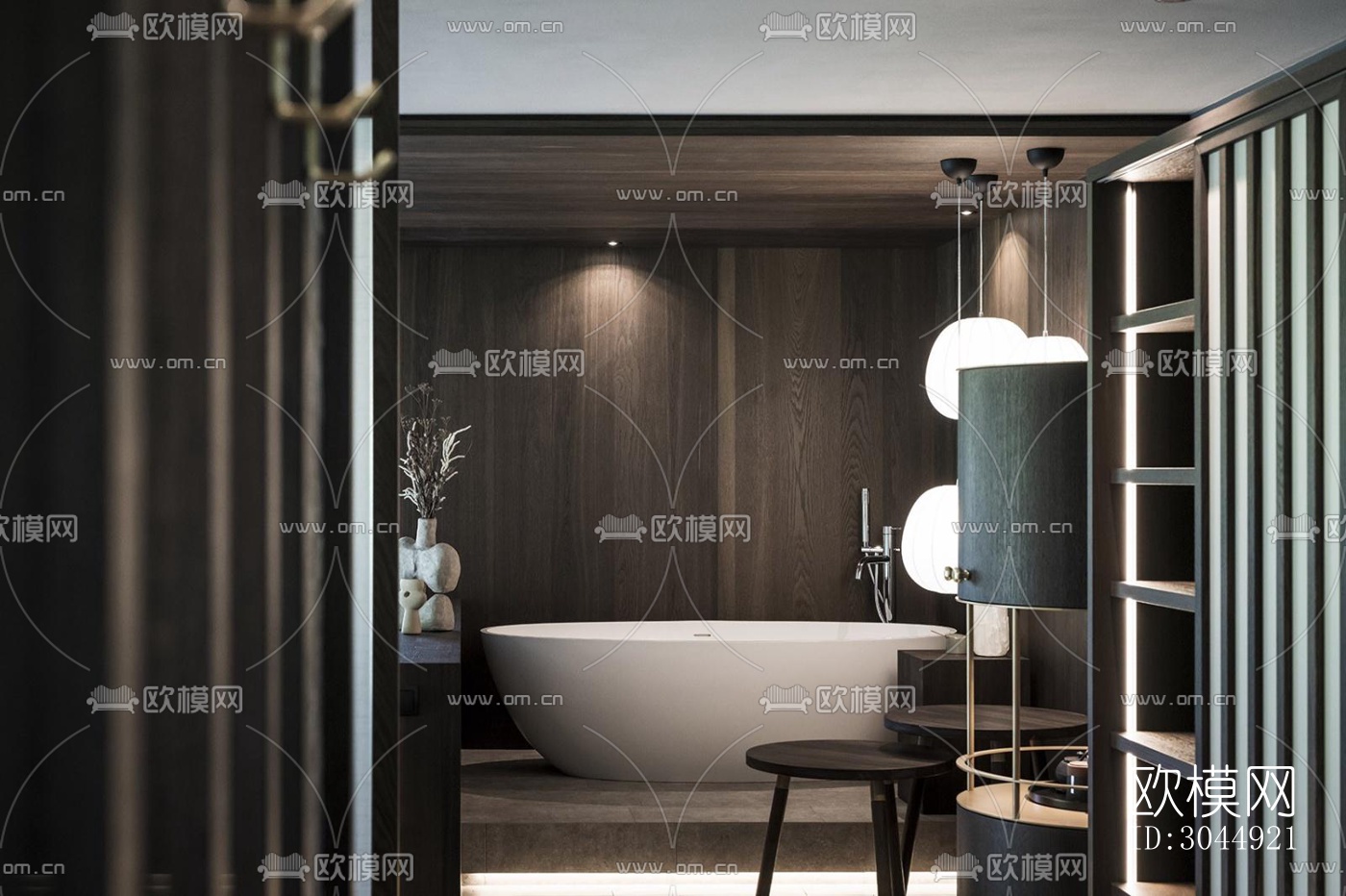 侘寂酒店民宿效果图下载（渲染图9）