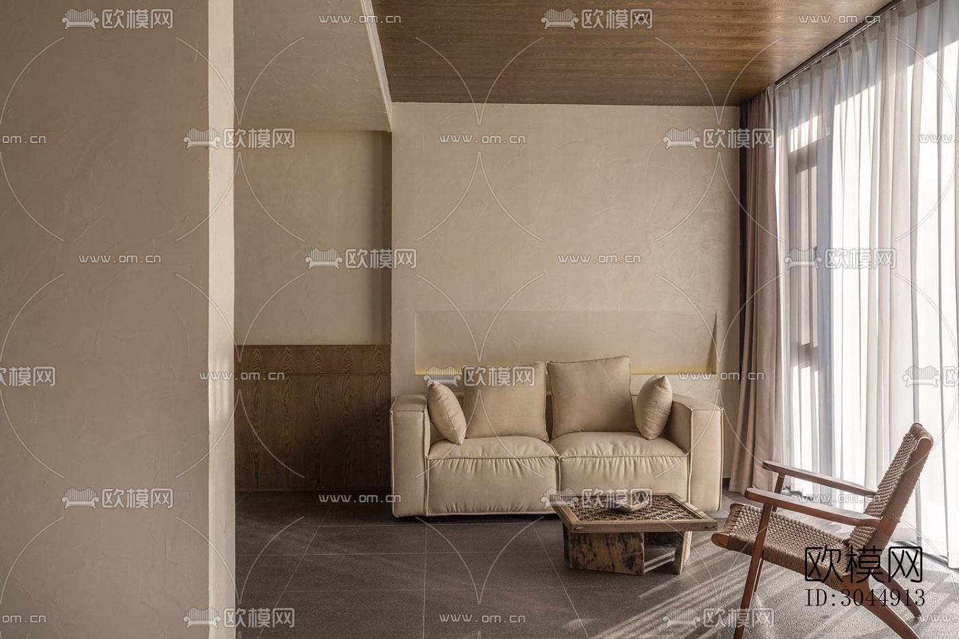 侘寂酒店民宿效果图下载（渲染图9）