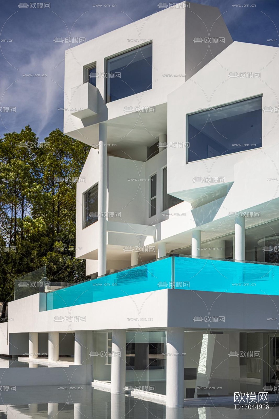 现代酒店民宿效果图下载（渲染图17）