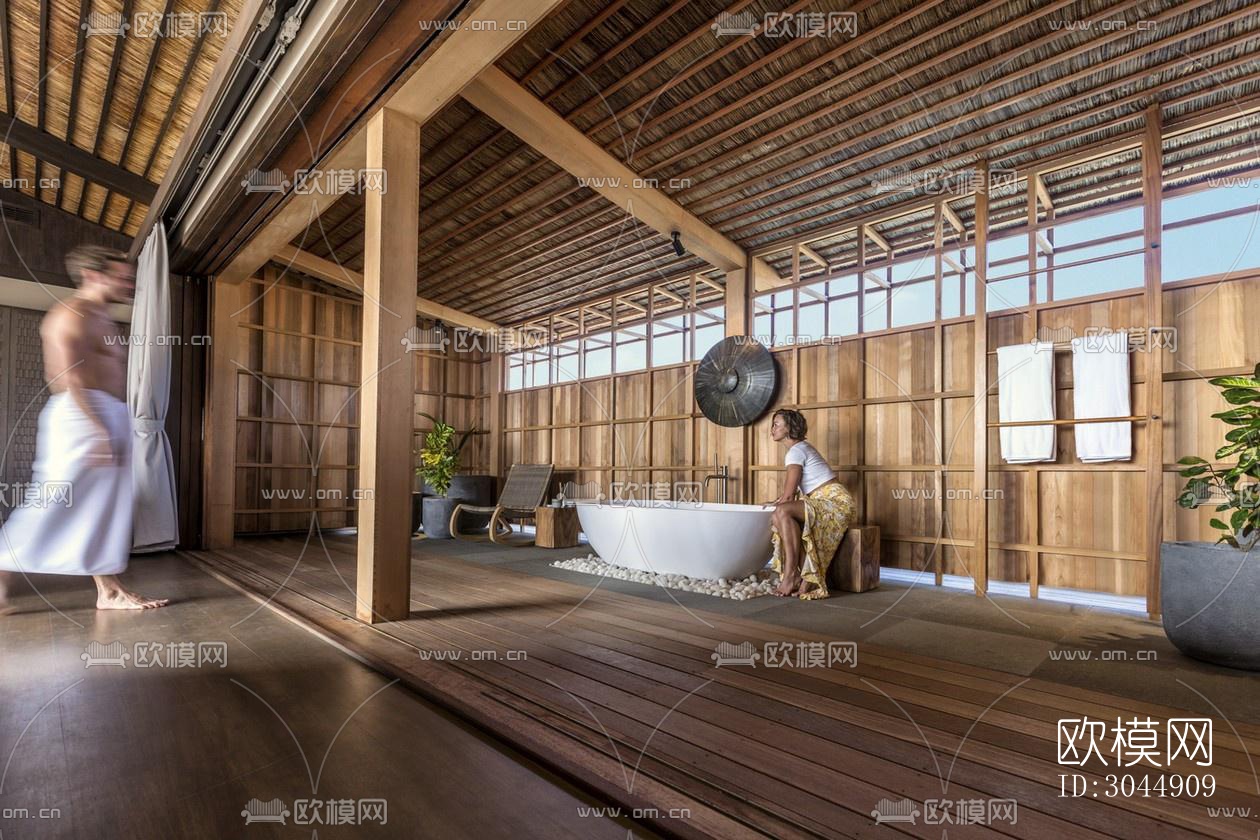 东南亚酒店民宿效果图下载（渲染图3）